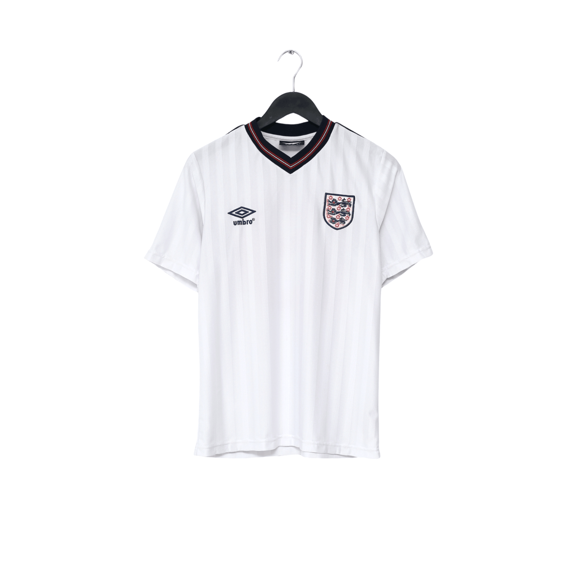 1986 Barnes #19 England Retro Umbro Home Football Shirt (S) Mexico World Cup