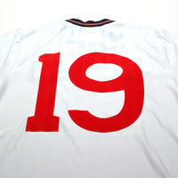 1986 Barnes #19 England Retro Umbro Home Football Shirt (S) Mexico World Cup