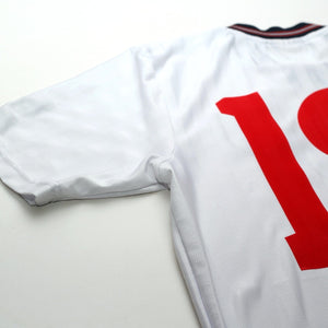 1986 Barnes #19 England Retro Umbro Home Football Shirt (S) Mexico World Cup