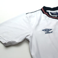 1986 Barnes #19 England Retro Umbro Home Football Shirt (S) Mexico World Cup