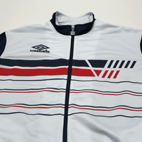 1986 England Style Retro Umbro Pro Training Football Track Top Jacket (M/L)