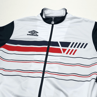 1986 England Style Retro Umbro Pro Training Football Track Top Jacket (M/L)