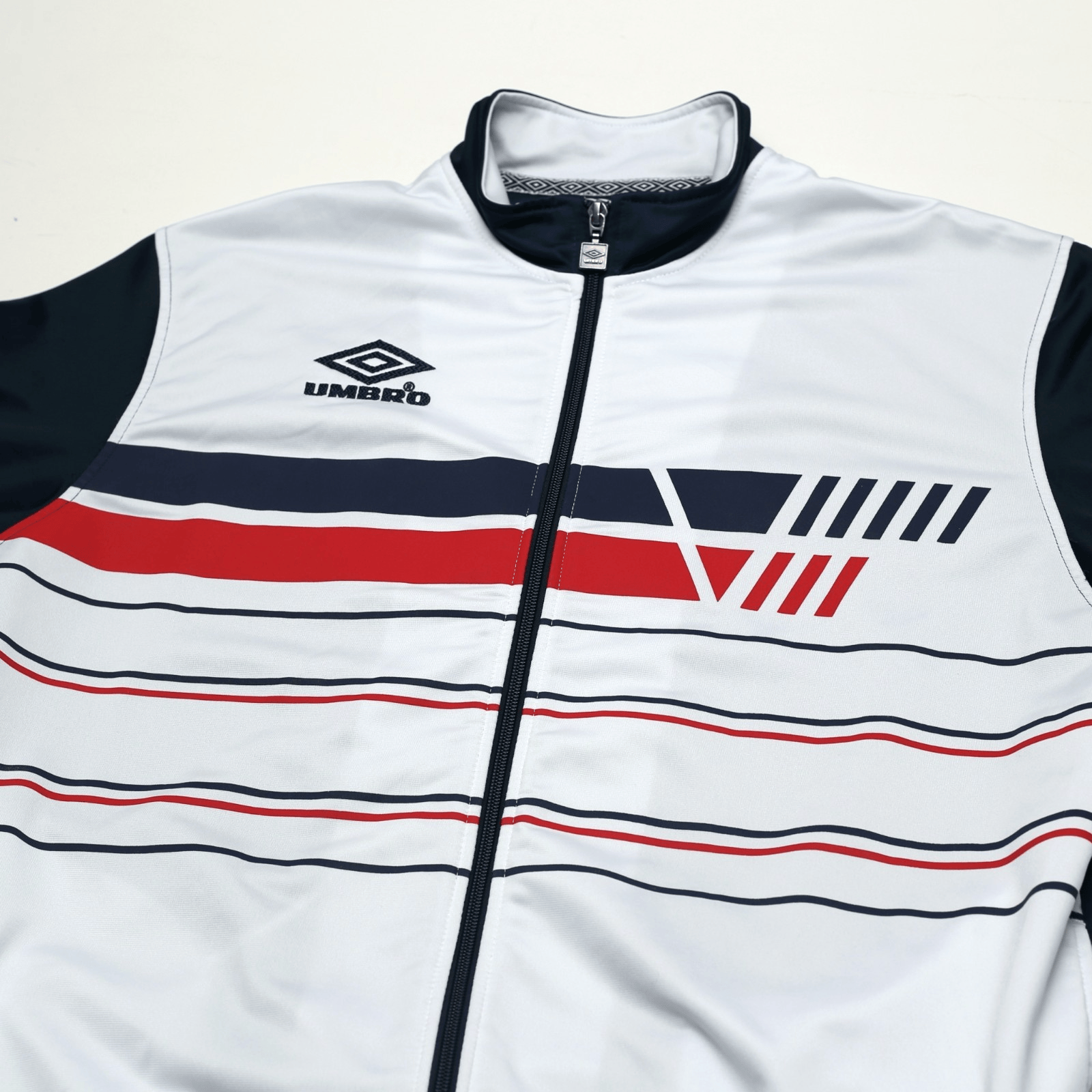 1986 England Style Retro Umbro Pro Training Football Track Top Jacket (M/L)