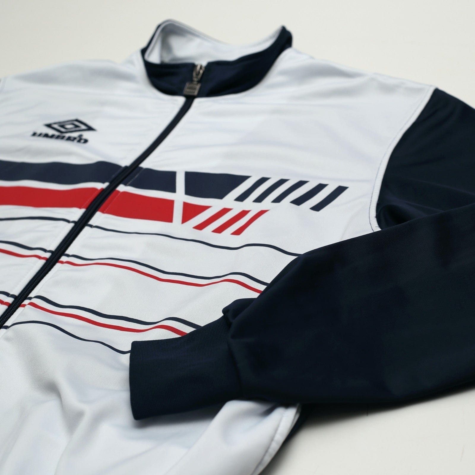 1986 England Style Retro Umbro Pro Training Football Track Top Jacket (M/L)