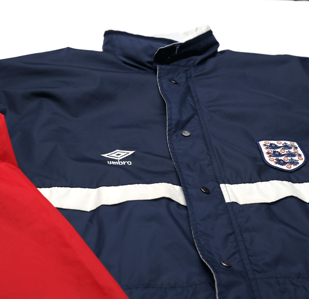 1986 ENGLAND Vintage Umbro Training Rain Jacket (M) Bobby Robson Era