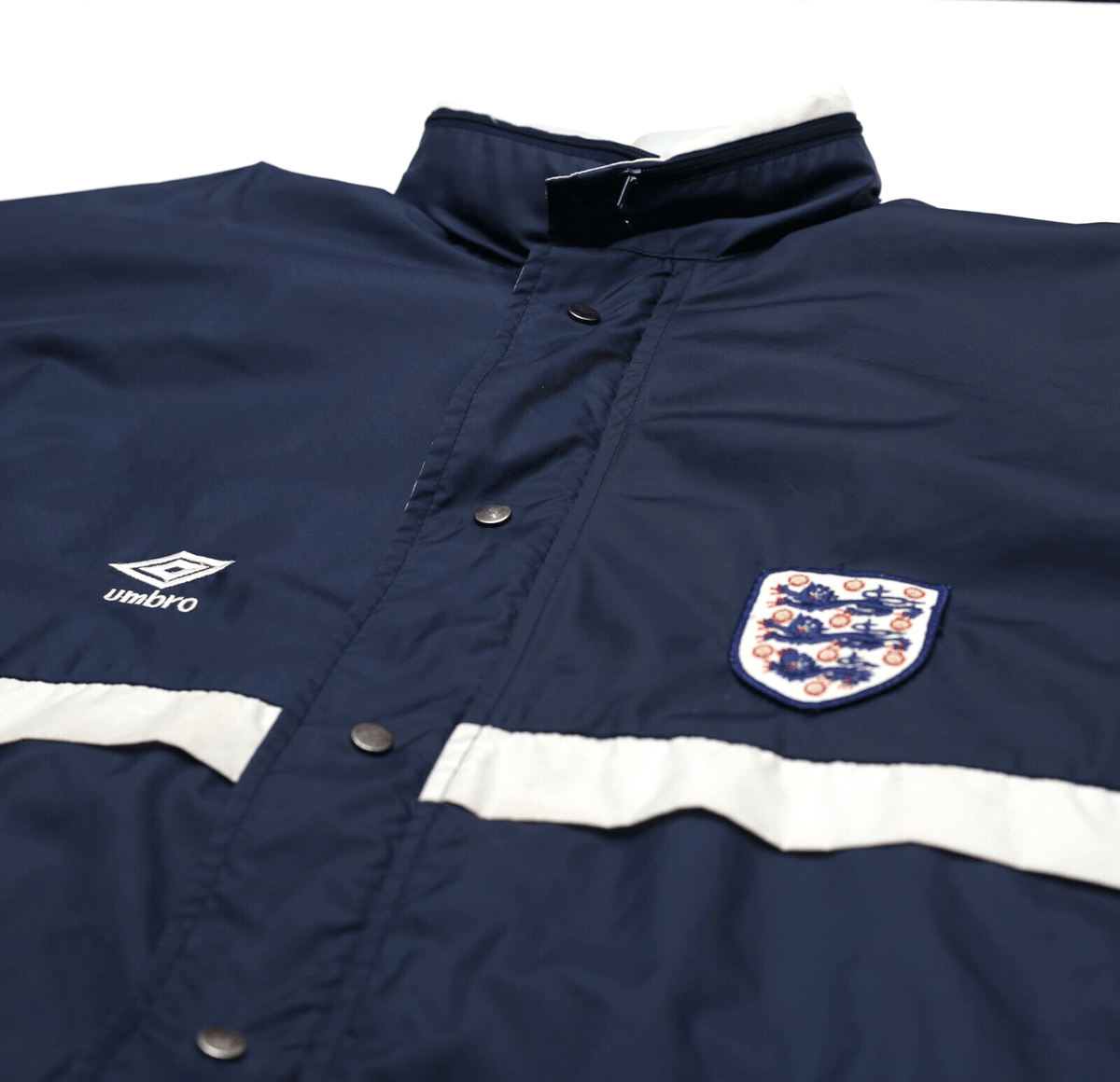 1986 ENGLAND Vintage Umbro Training Rain Jacket (M) Bobby Robson Era
