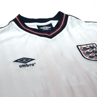 1986 Hoddle #4 England Retro Umbro Home Football Shirt (XL) Mexico World Cup