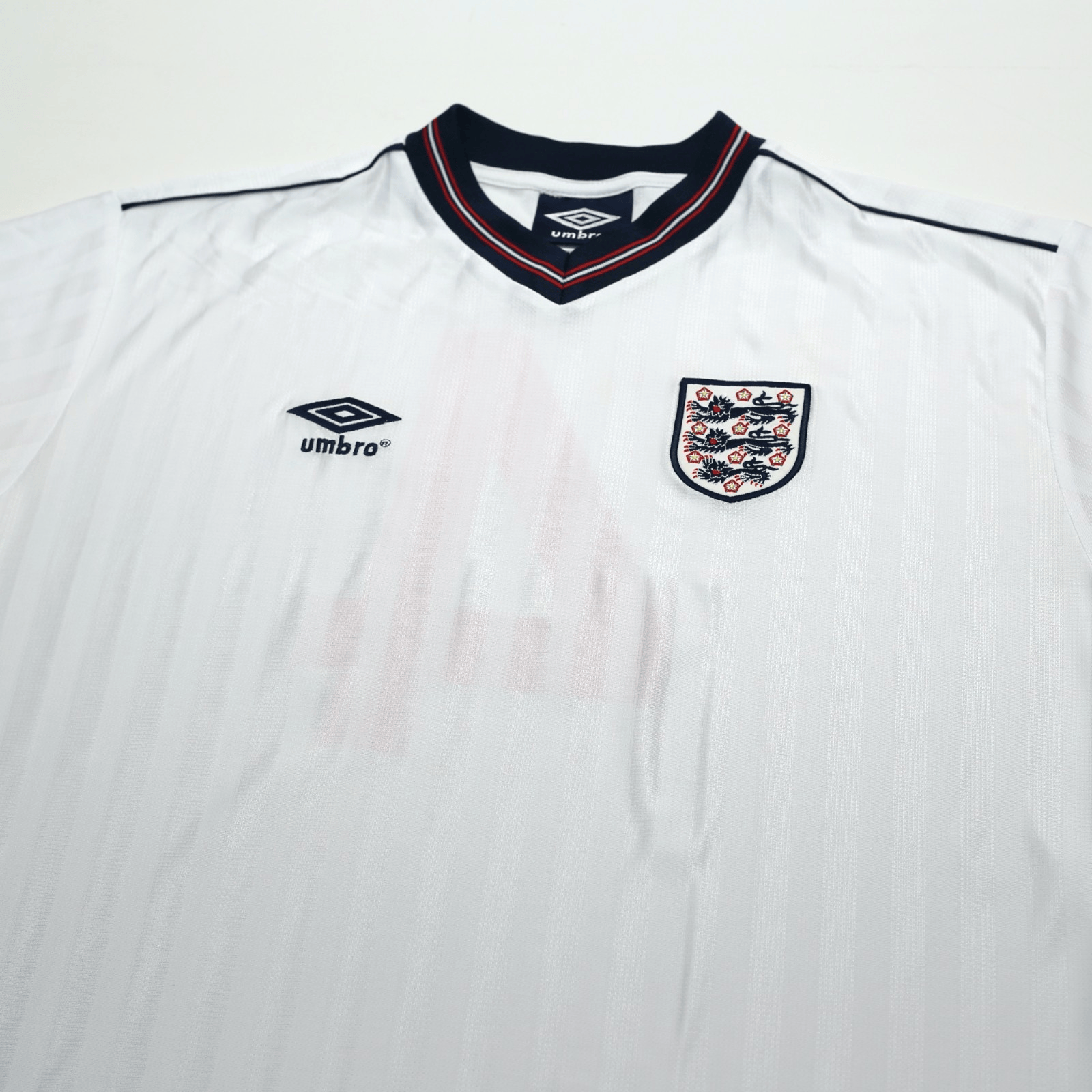 1986 Hoddle #4 England Retro Umbro Home Football Shirt (XL) Mexico World Cup