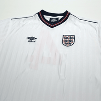1986 Hoddle #4 England Retro Umbro Home Football Shirt (XL) Mexico World Cup
