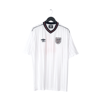 1986 Hoddle #4 England Retro Umbro Home Football Shirt (XL) Mexico World Cup