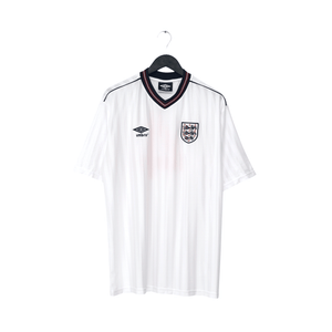 1986 Hoddle #4 England Retro Umbro Home Football Shirt (XL) Mexico World Cup