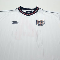 1986 Hoddle #4 England Retro Umbro Home Football Shirt (XL) Mexico World Cup