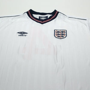 1986 Hoddle #4 England Retro Umbro Home Football Shirt (XL) Mexico World Cup