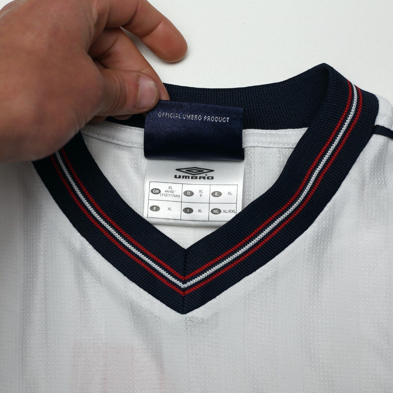 1986 Hoddle #4 England Retro Umbro Home Football Shirt (XL) Mexico World Cup