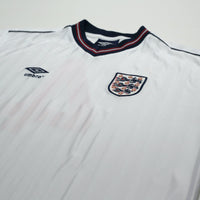 1986 Hoddle #4 England Retro Umbro Home Football Shirt (XL) Mexico World Cup