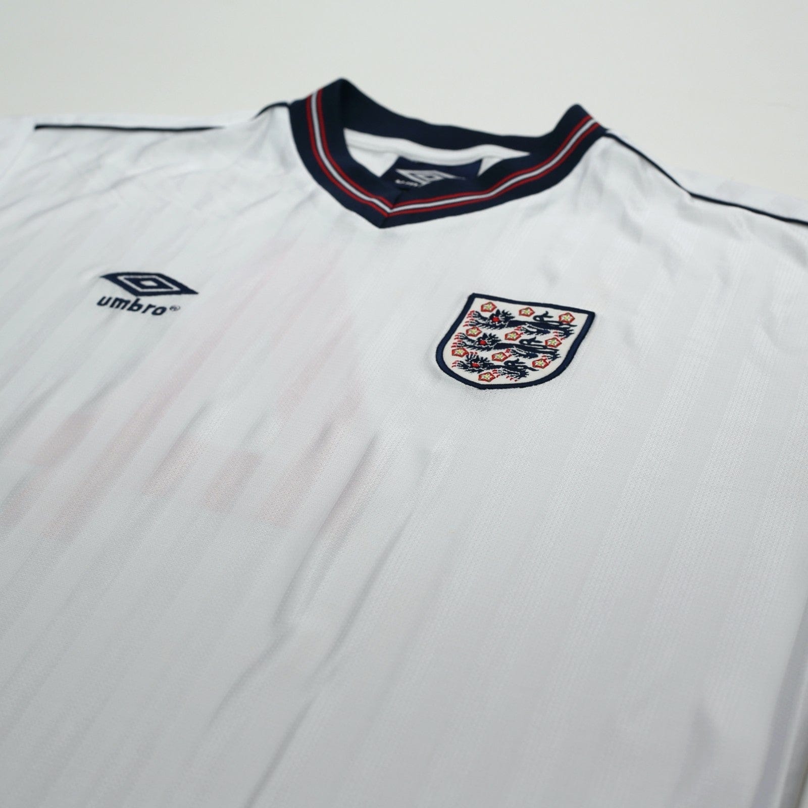 1986 Hoddle #4 England Retro Umbro Home Football Shirt (XL) Mexico World Cup