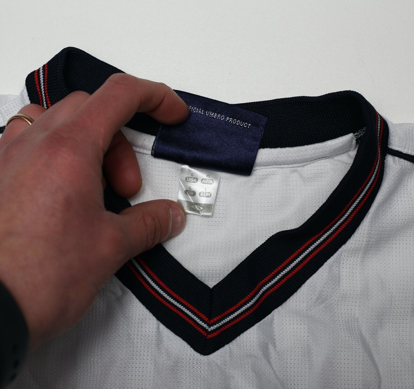 1986 LINEKER England #10 Retro Umbro Home Football Shirt (L) Mexico World Cup