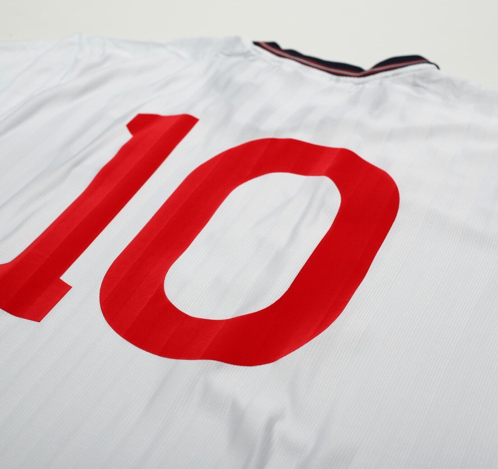 1986 LINEKER England #10 Retro Umbro Home Football Shirt (L) Mexico World Cup