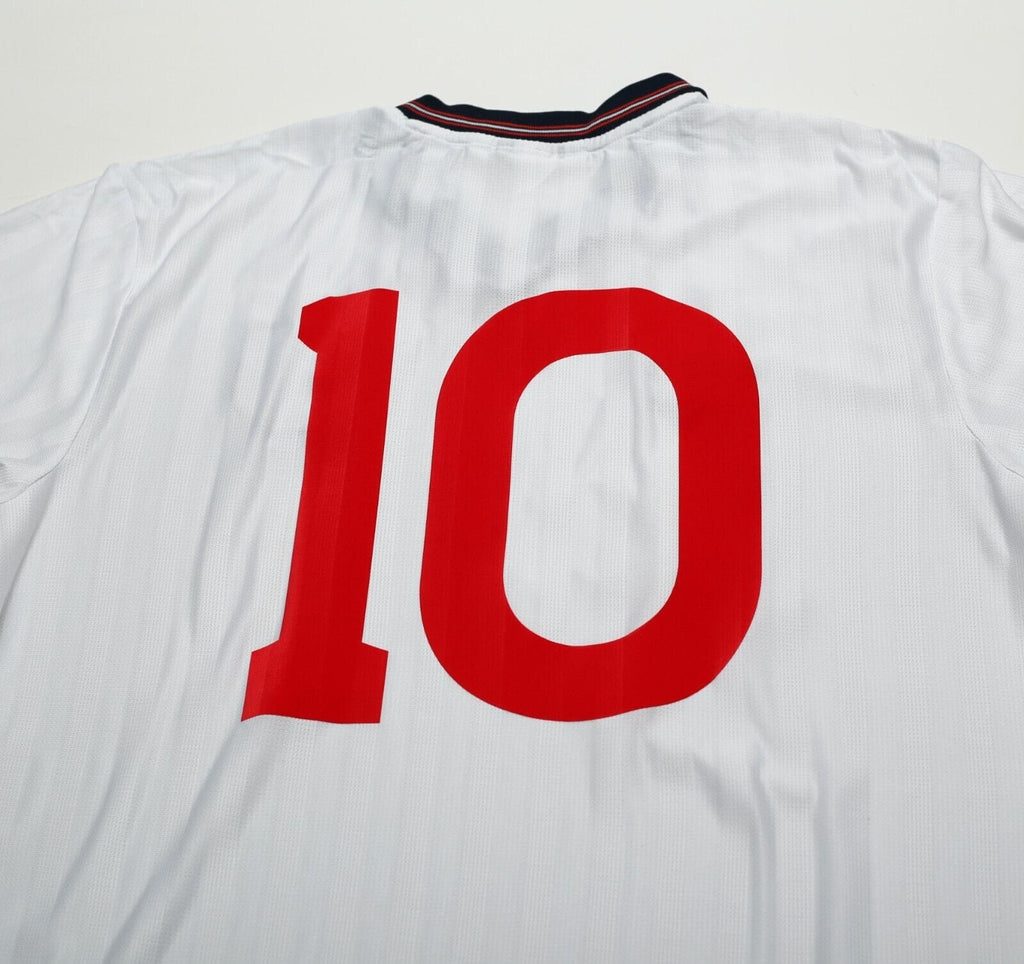 1986 LINEKER England #10 Retro Umbro Home Football Shirt (L) Mexico World Cup
