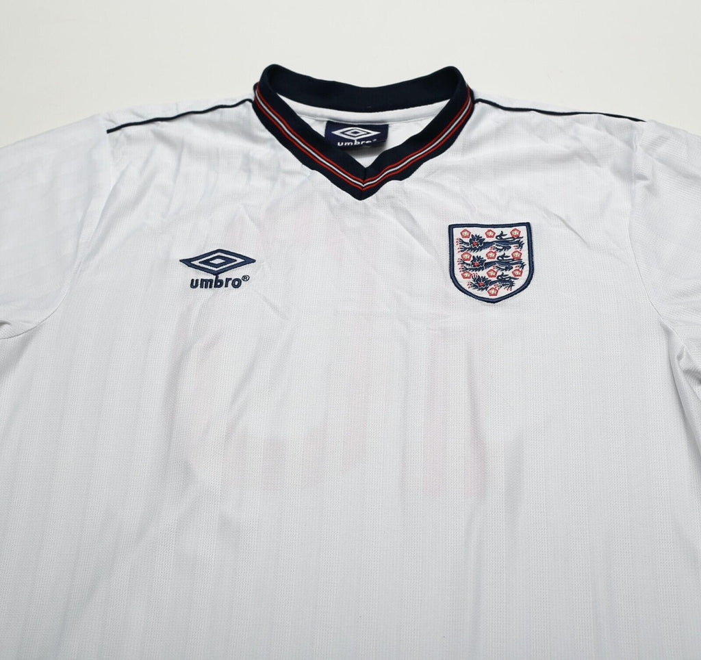 1986 LINEKER England #10 Retro Umbro Home Football Shirt (L) Mexico World Cup