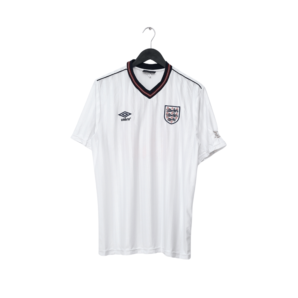 1986 LINEKER England #10 Retro Umbro Home Football Shirt (L) Mexico World Cup