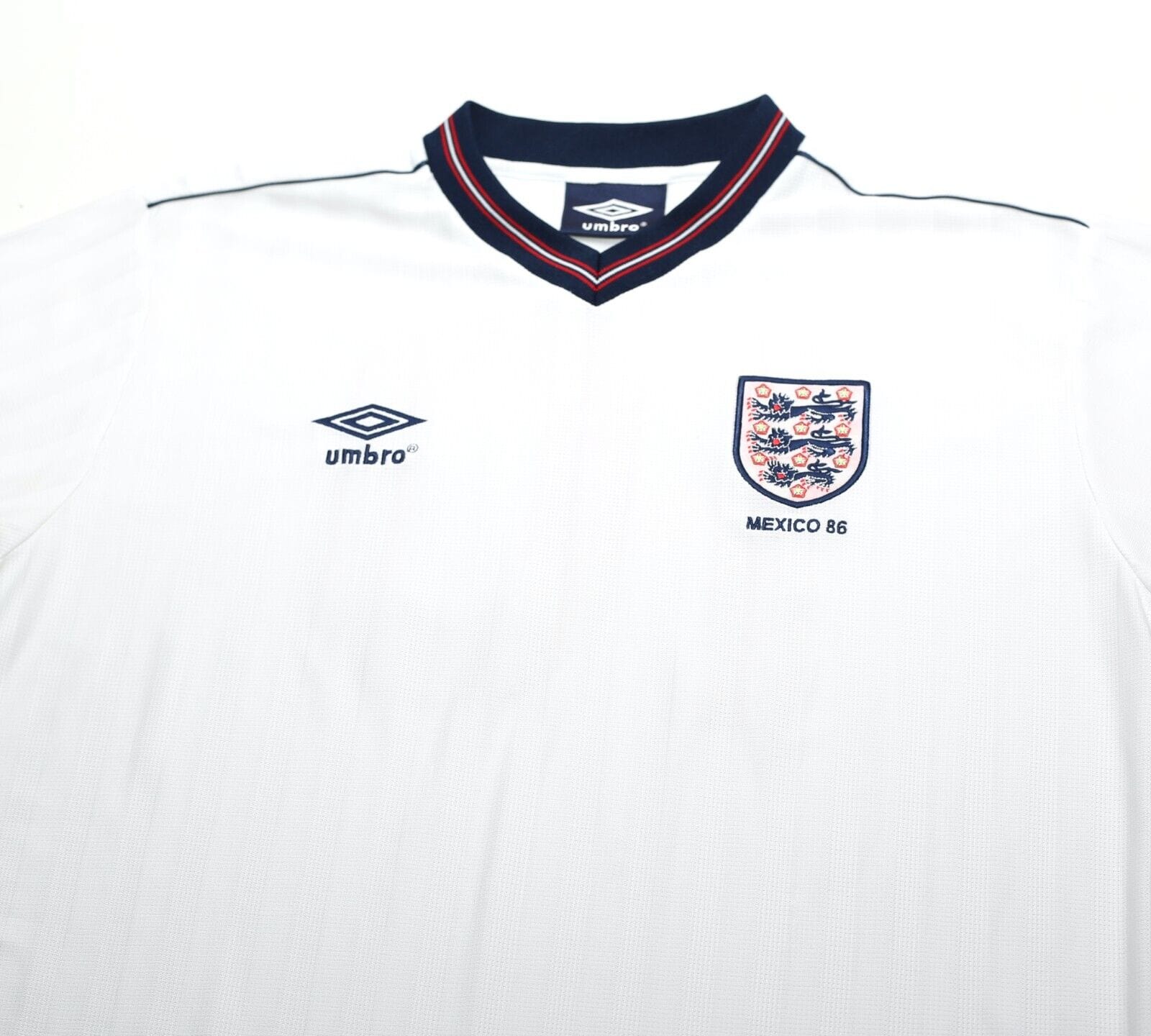 1986 LINEKER England #10 Retro Umbro Home Football Shirt (L) Mexico World Cup