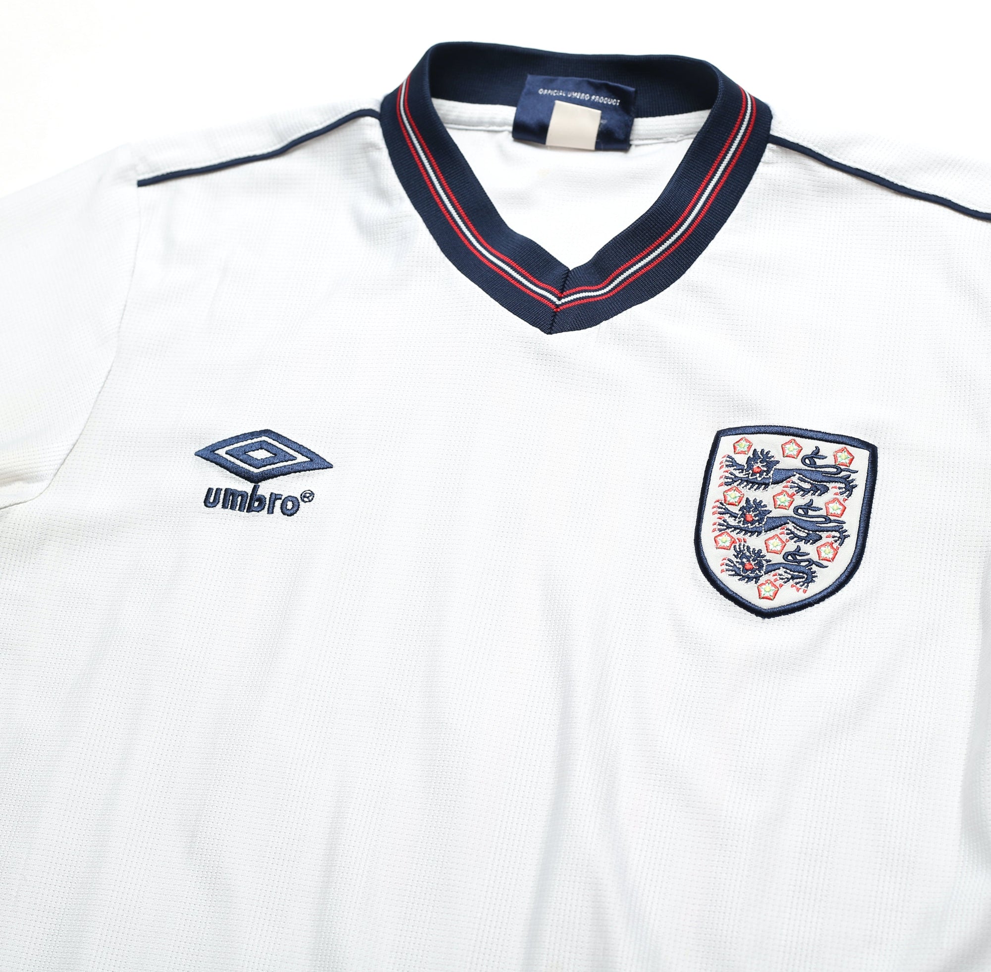 1986 LINEKER England #10 Retro Umbro Home Football Shirt (S) Mexico World Cup