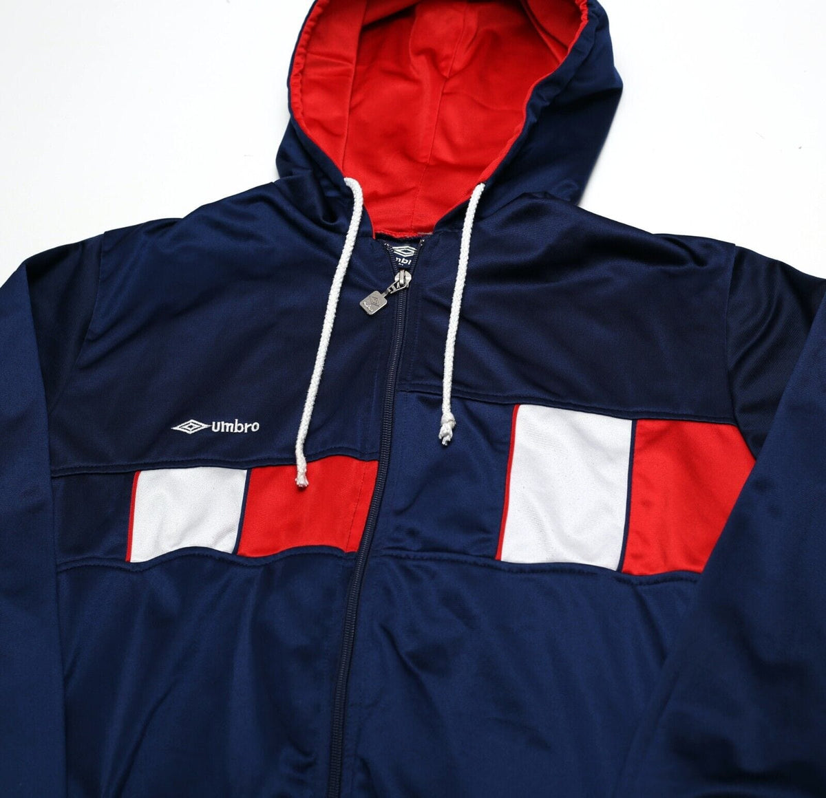 1986 UMBRO Vintage Men's England Style Track Top Hoodie