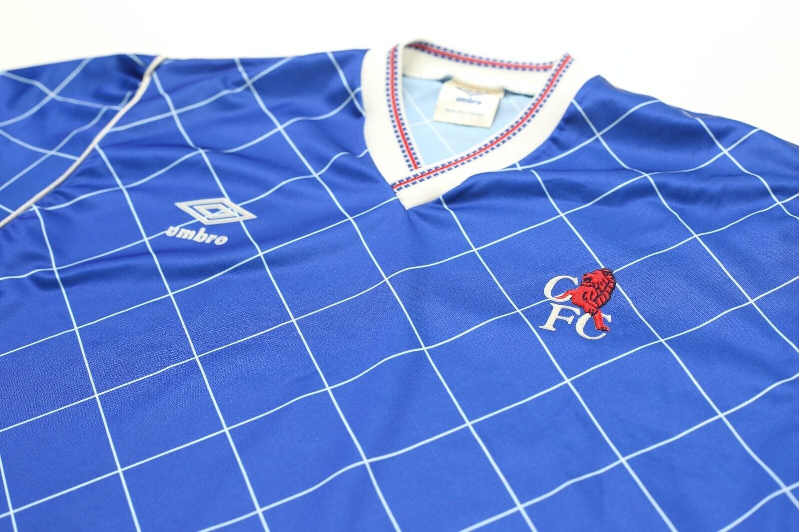 1987/89 CHELSEA Vintage Umbro Home Football Shirt Jersey (L)