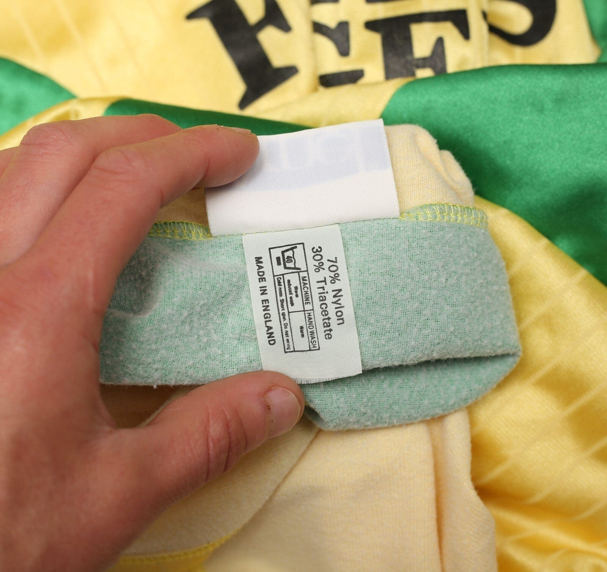 1987/89 NORWICH CITY Vintage Scoreline Home Football Shirt 42 (L)