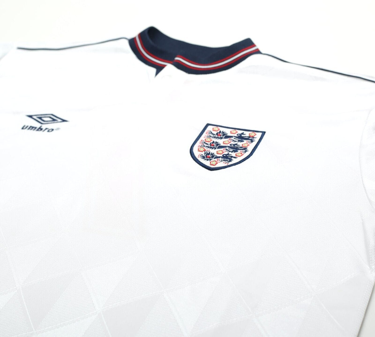 1987/90 ROBSON #7 England Retro Umbro Home Football Shirt (L) EURO 88