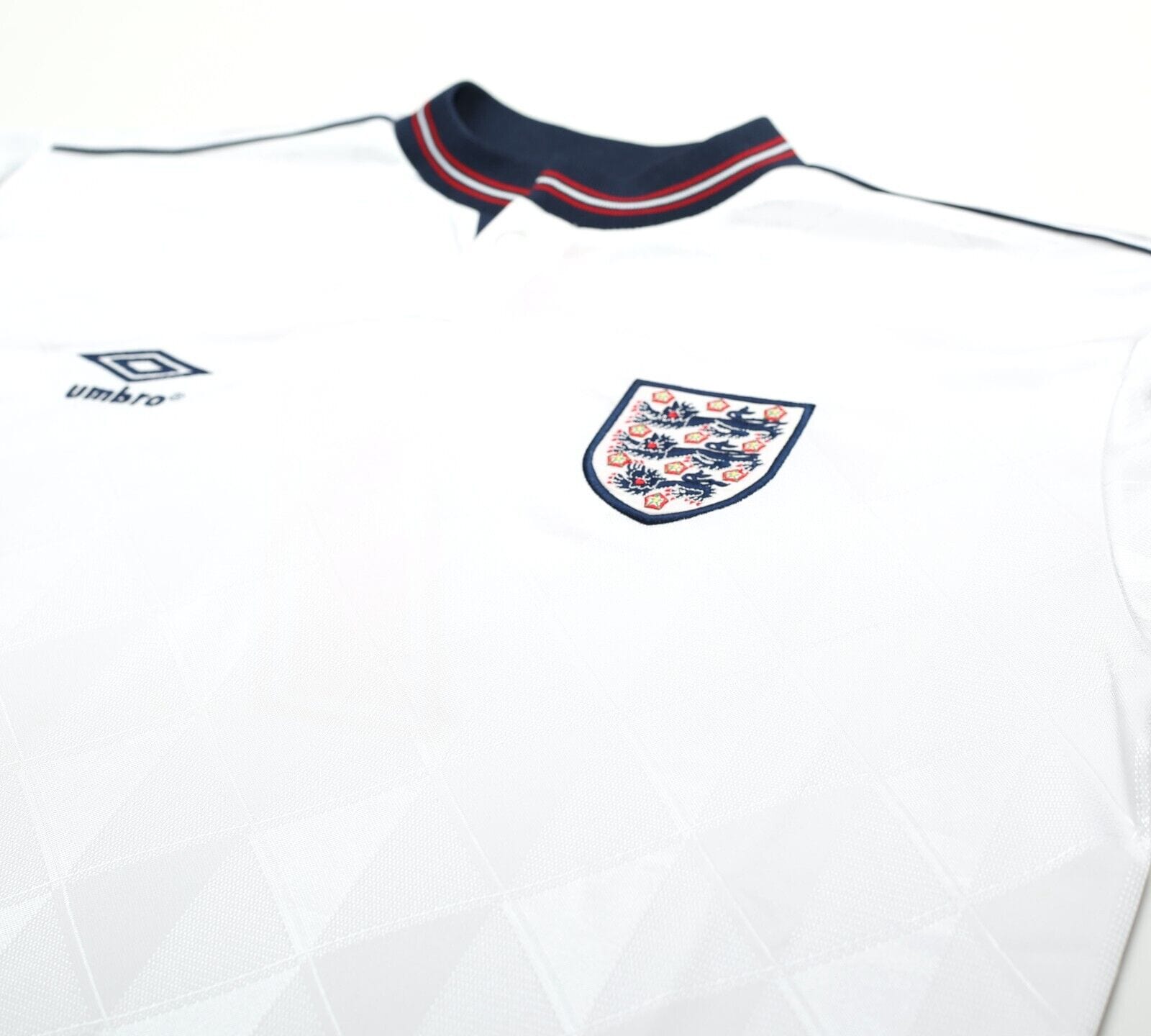 1987/90 ROBSON #7 England Retro Umbro Home Football Shirt (L) EURO 88