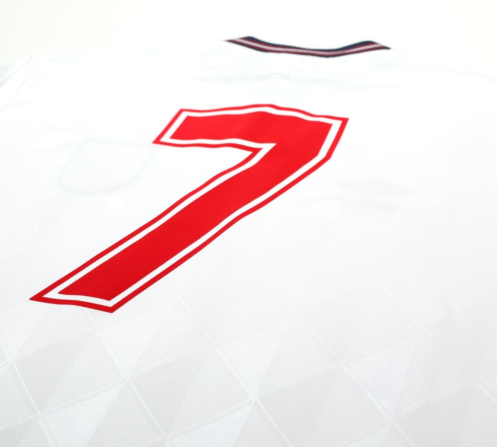 1987/90 ROBSON #7 England Retro Umbro Home Football Shirt (L) EURO 88