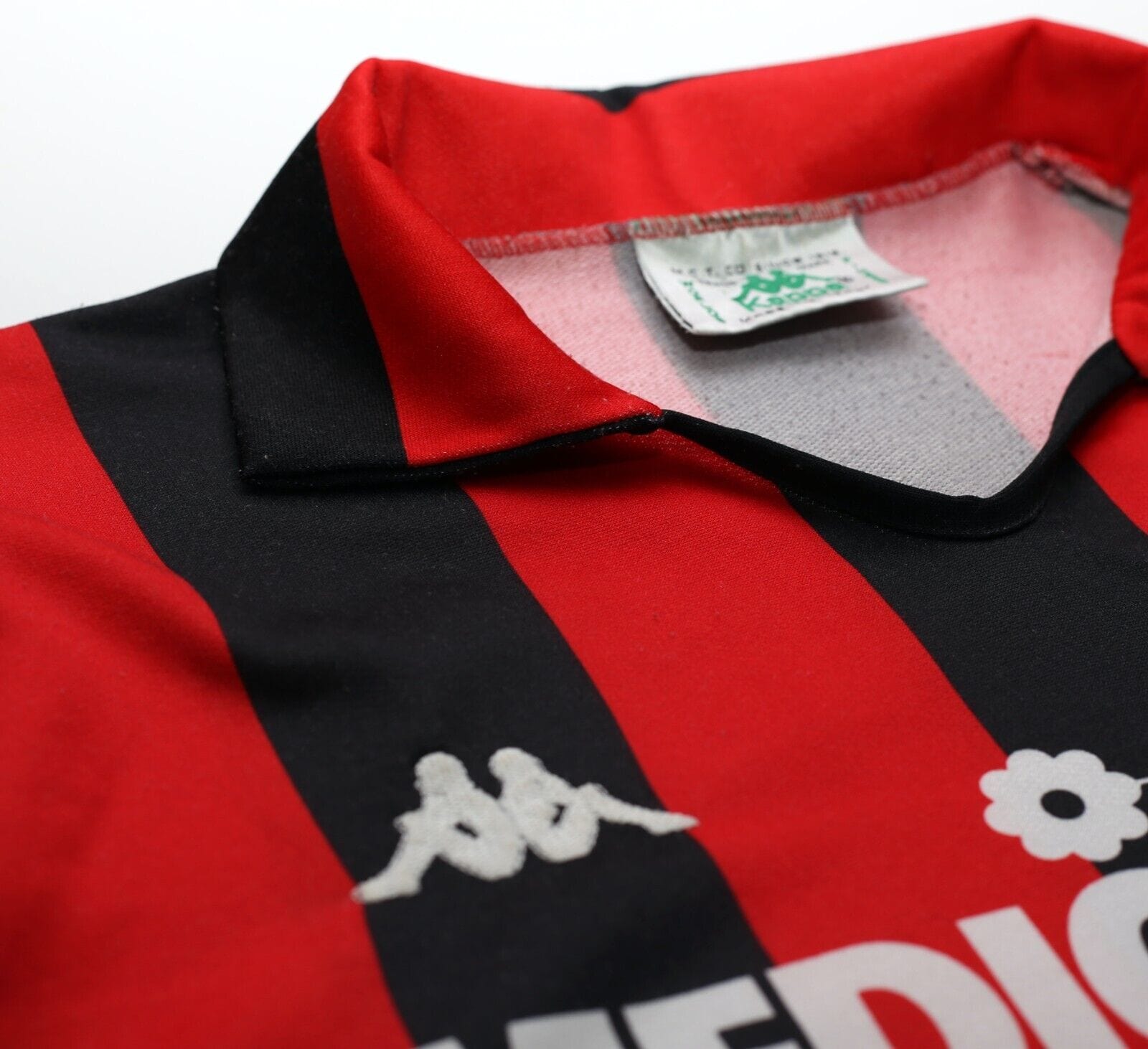1988/89 AC MILAN Vintage Kappa Long Sleeve Home Football Shirt Jersey (S)