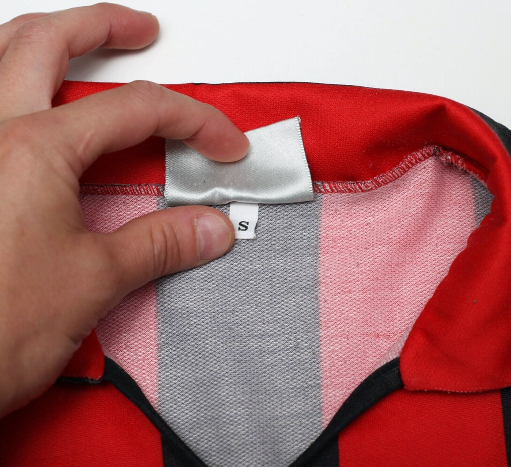 1988/89 AC MILAN Vintage Kappa Long Sleeve Home Football Shirt Jersey (S)