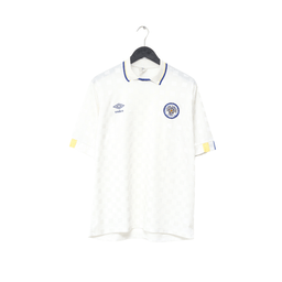 1988/90 LEEDS UNITED Vintage Umbro Home Football Shirt (L)