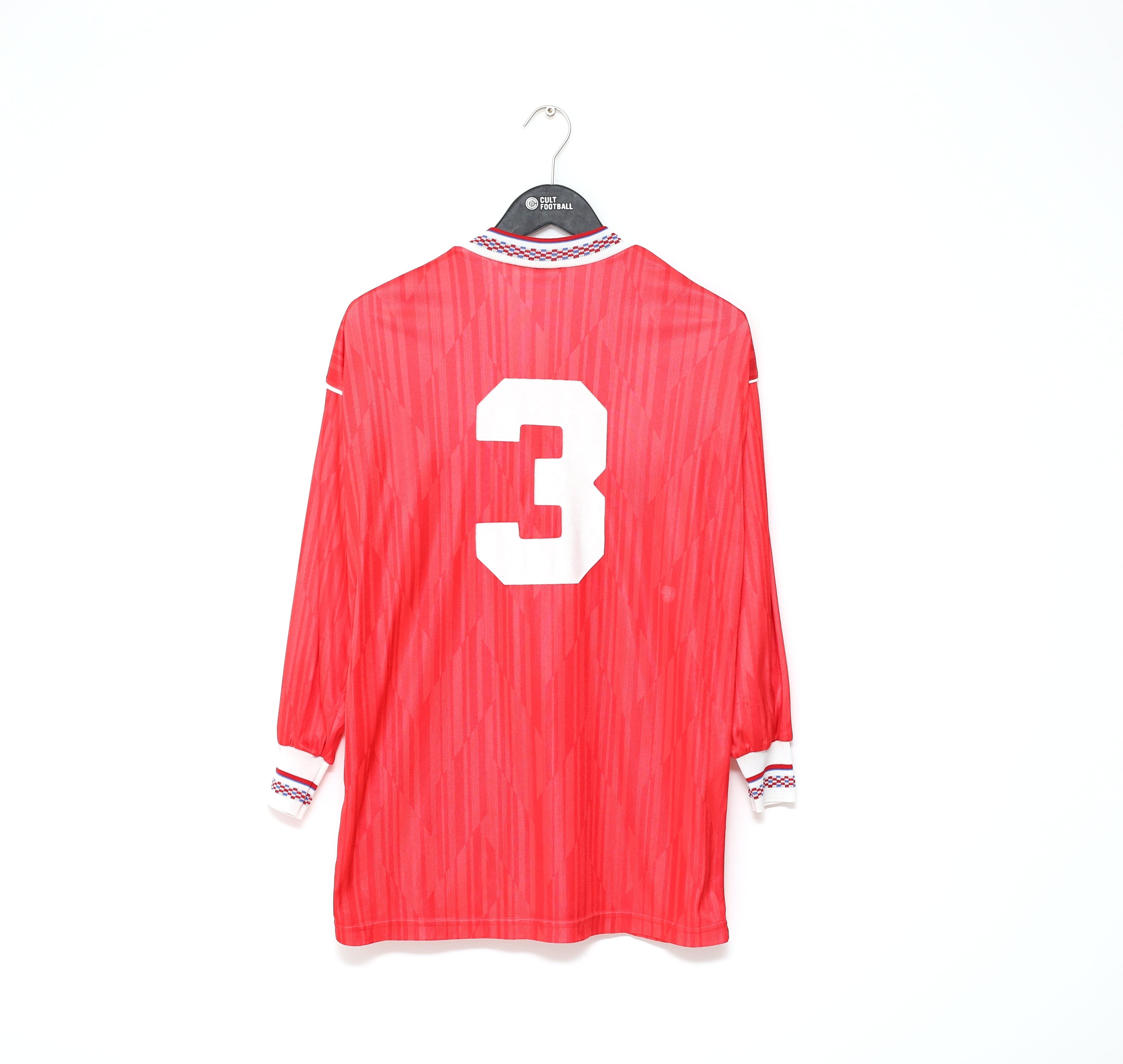 1988/90 LEICESTER CITY #3 Vintage Jan Webster Prototype Away Football Shirt (L)