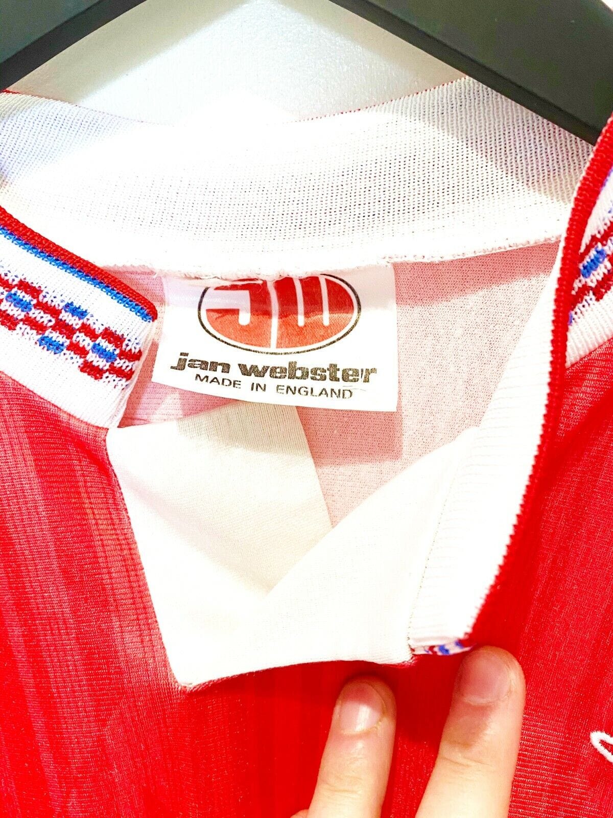 1988/90 LEICESTER CITY #3 Vintage Jan Webster Prototype Away Football Shirt (L)