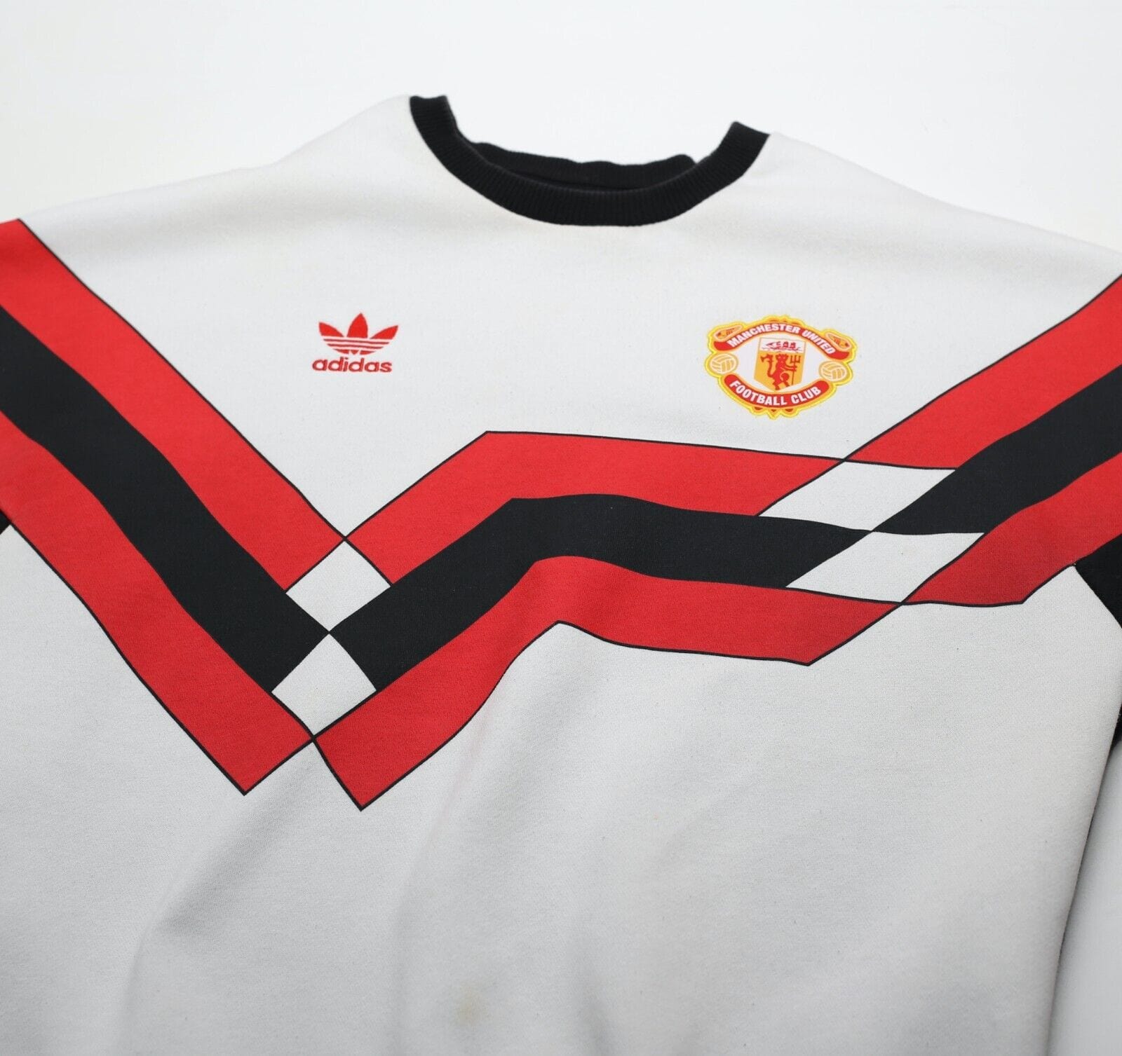 1988/90 MANCHESTER UNITED adidas Originals Football Crew Sweatshirt (S)