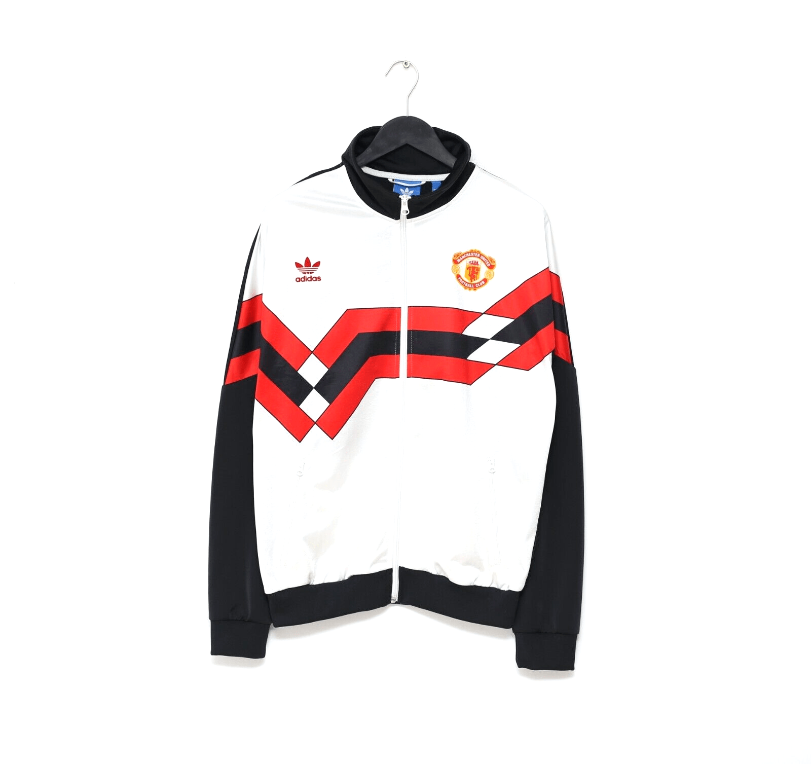 1988/90 MANCHESTER UNITED adidas Originals Football Track Top Jacket (M)