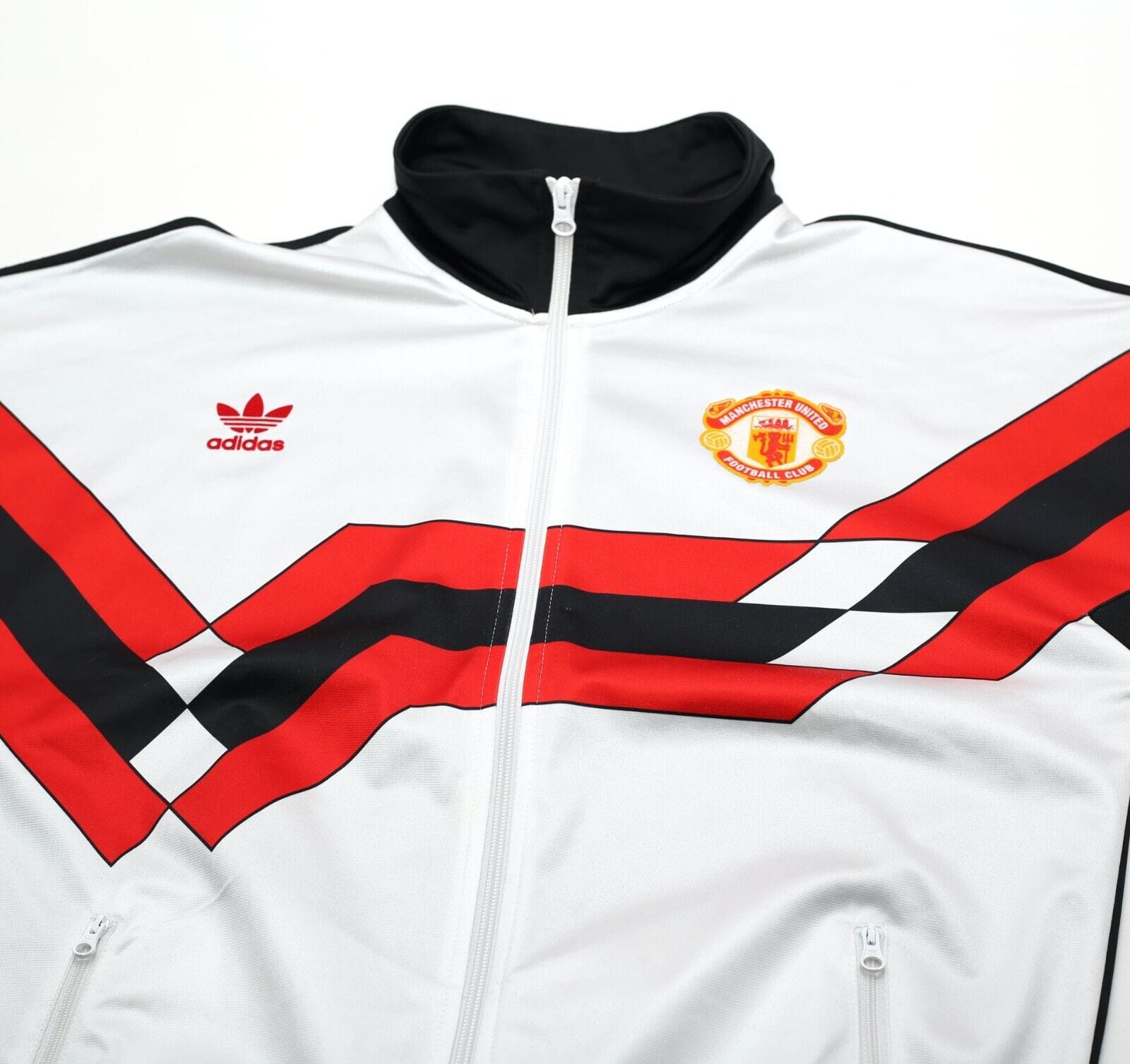 1988/90 MANCHESTER UNITED adidas Originals Football Track Top Jacket (M)