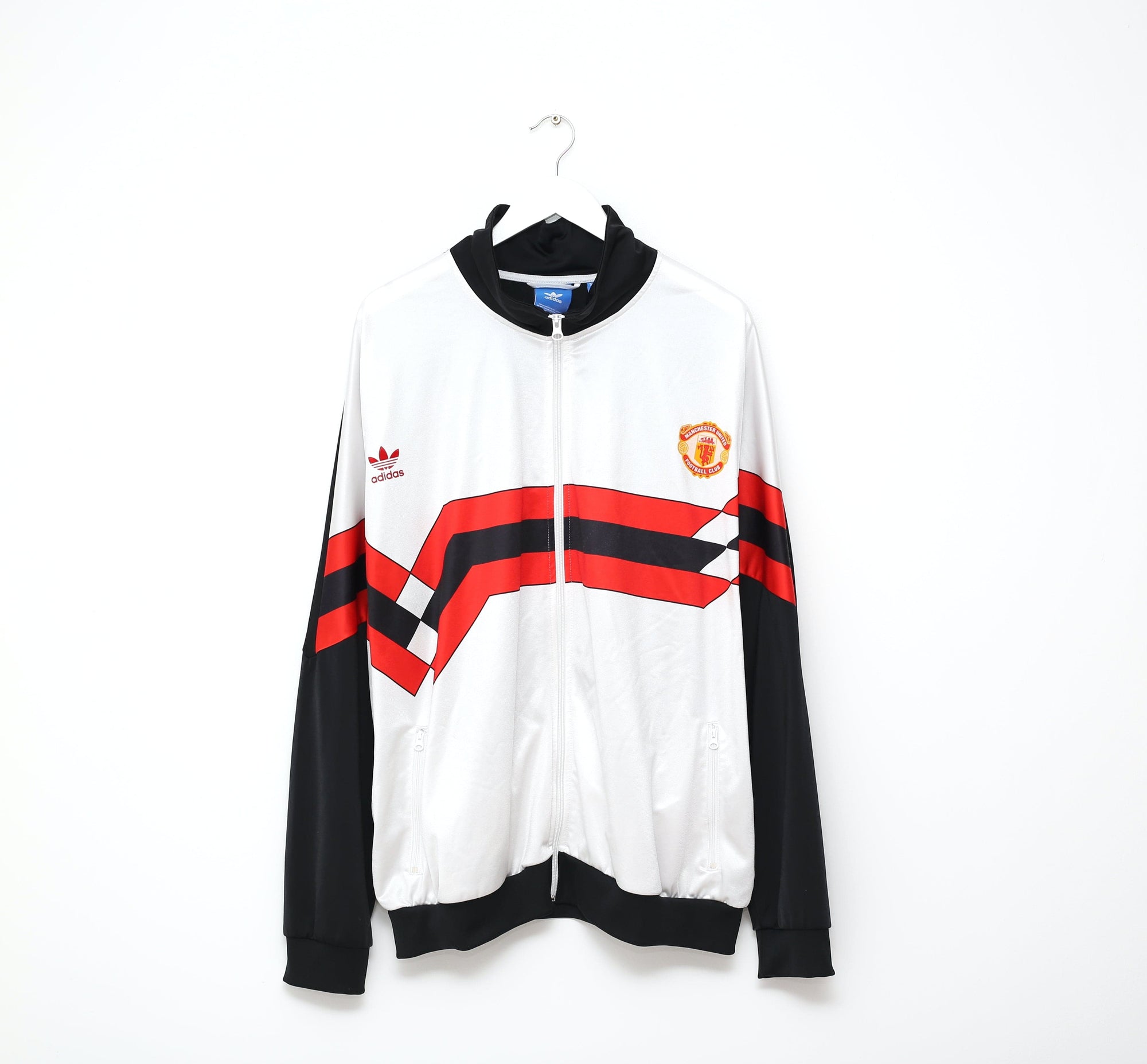 1988/90 MANCHESTER UNITED adidas Originals Football Track Top Jacket (XXL)