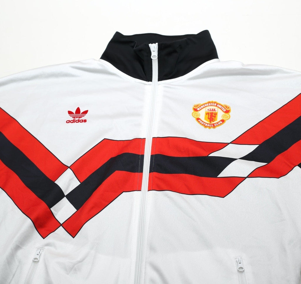 1988/90 MANCHESTER UNITED Retro adidas Originals Track Top (M)