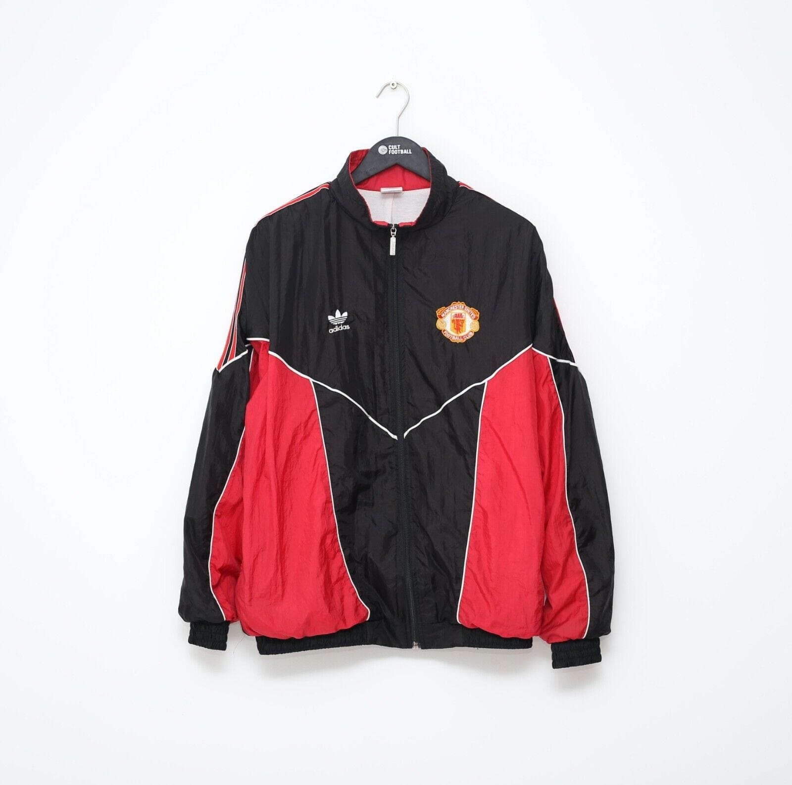 1988/90 MANCHESTER UNITED Vintage adidas Football Track Top Jacket (L) 42/44