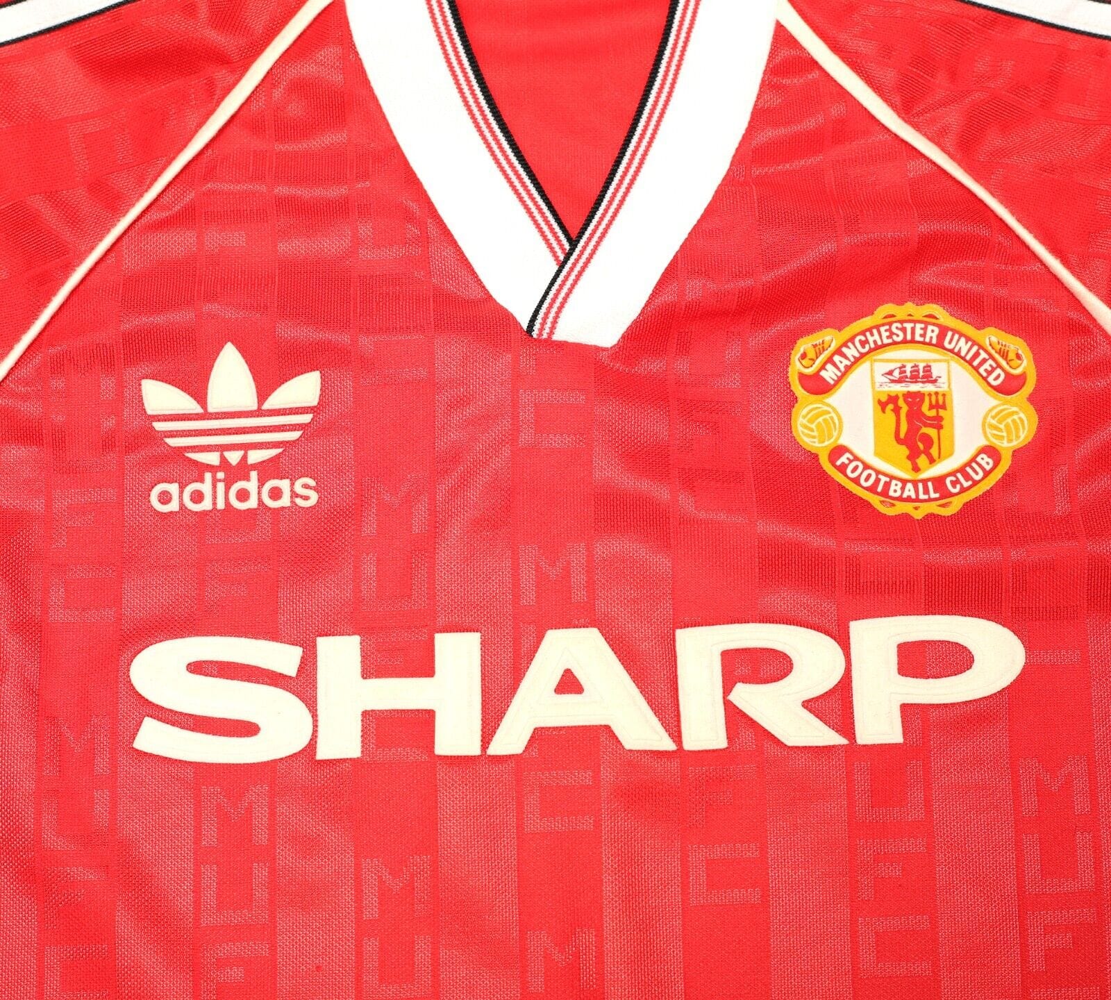 1988/90 MANCHESTER UNITED Vintage adidas Home Football Shirt 1988/90 MANCHESTER UNITED Vintage adidas Home Football Shirt