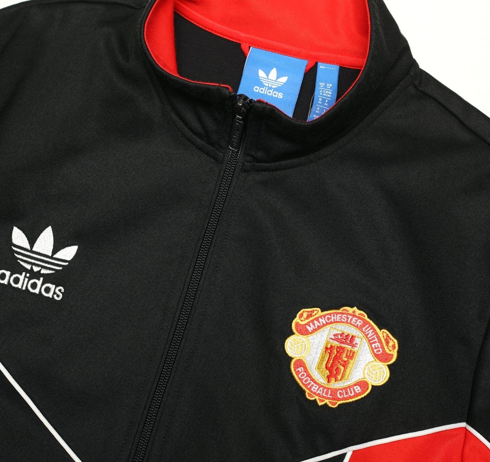 1988/90 MANCHESTER UNITED Vintage Retro adidas Originals Track Top (M)