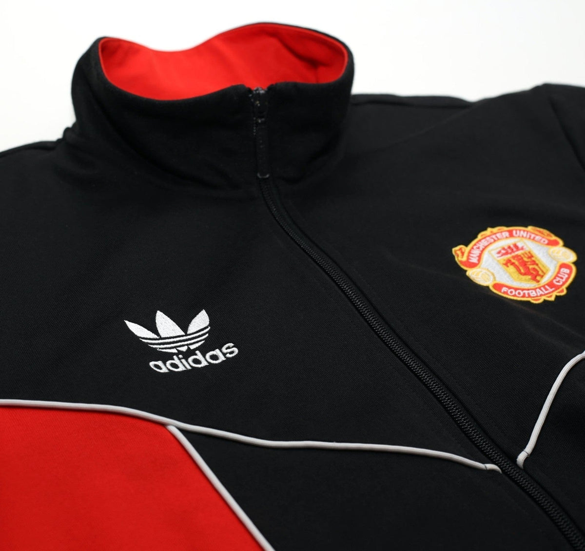 1988/90 MANCHESTER UNITED Vintage Retro adidas Originals Track Top (M)