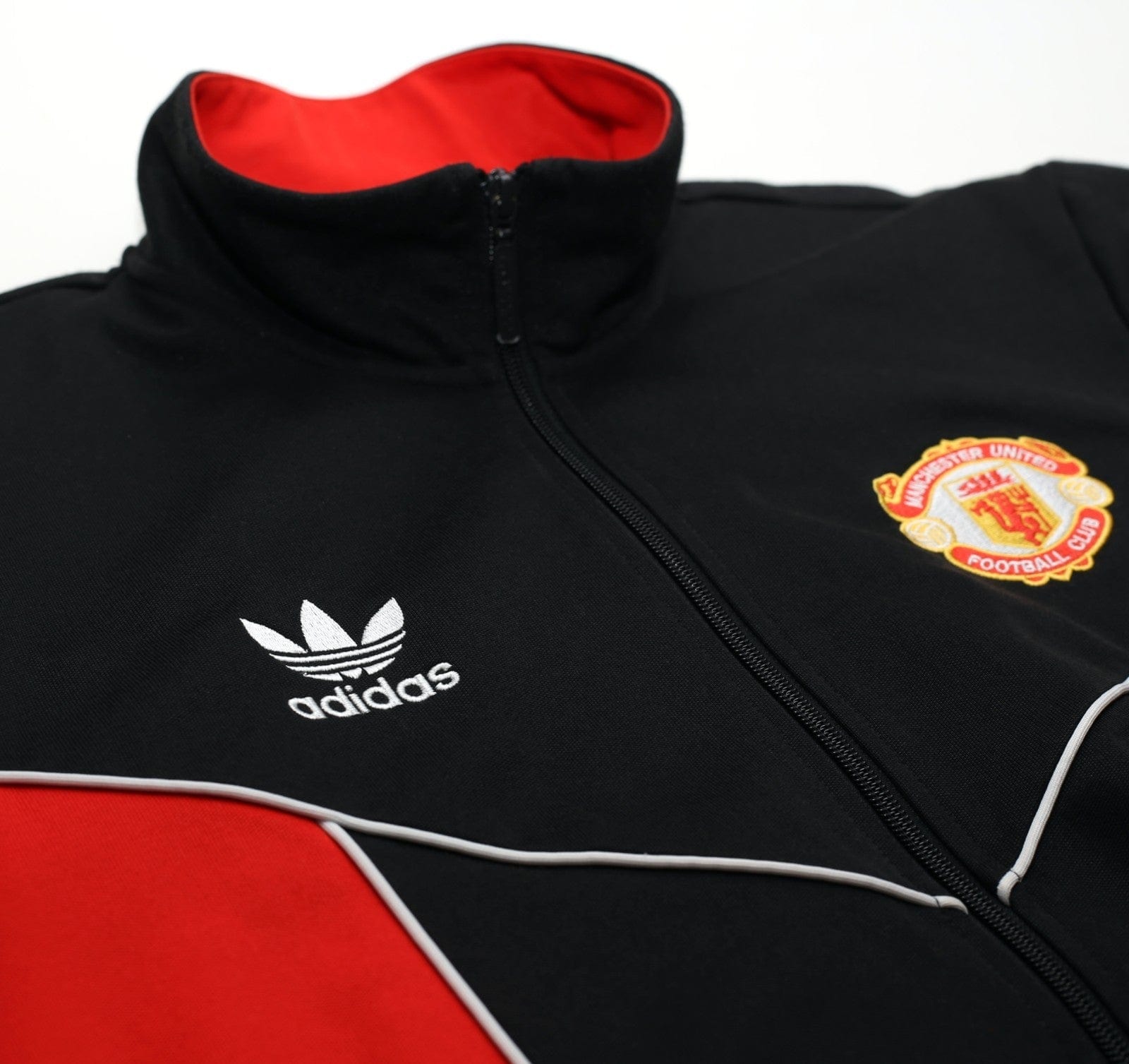 1988/90 MANCHESTER UNITED Vintage Retro adidas Originals Track Top (M)