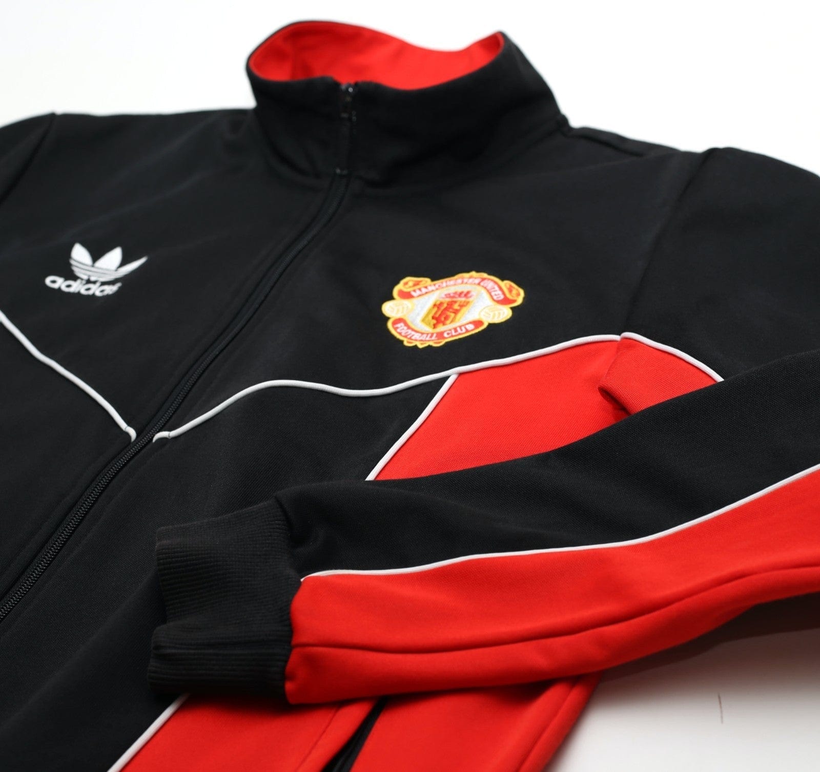 1988/90 MANCHESTER UNITED Vintage Retro adidas Originals Track Top (M)