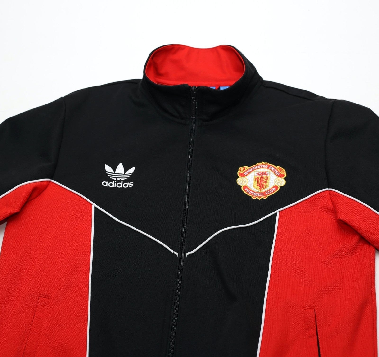 1988/90 MANCHESTER UNITED Vintage Retro adidas Originals Track Top (M)